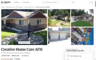 Creative Home Care AFH website