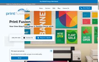 Print Fusion website