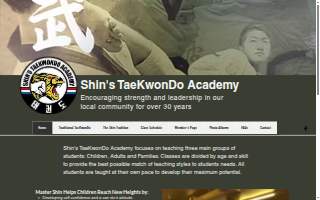 Shin's Taekwondo Academy website