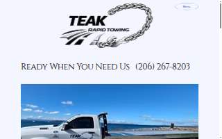 Teak Rapid Towing of Lake Forest Park website