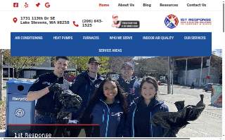1st Response HVAC & Electric Solutions website