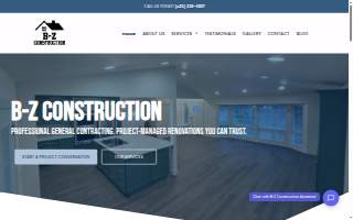 B-Z Construction website