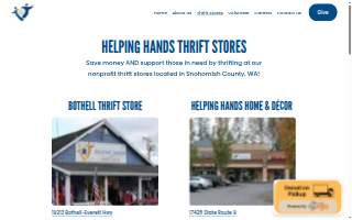 Helping Hands Thrift Store Lake Stevens website
