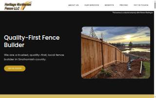 Heritage Northwest Fence LLC website