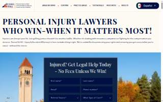 Russell & Hill - Injury & Accident Attorneys website