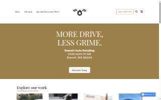 Washingtown Detailing Center website