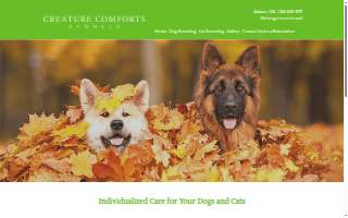 Creature Comforts Kennels website
