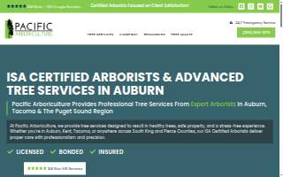Pacific Arboriculture of Lakeland North website