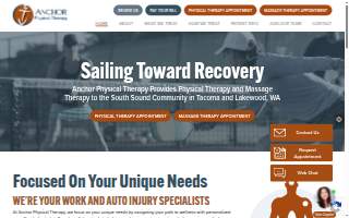 Anchor Physical Therapy website