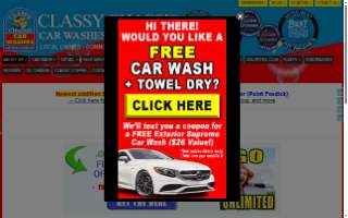 Classy Chassis Car Wash website