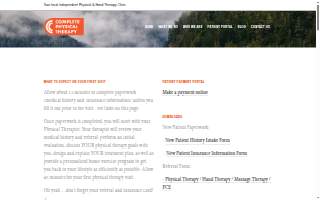 Complete Physical and Hand Therapy website