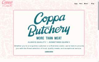 Coppa Butchery website