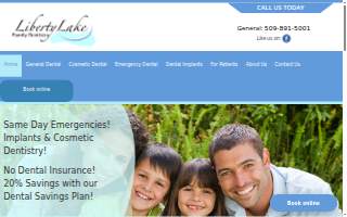 Liberty Lake Family Dentistry website