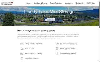 Liberty Lake Mini Storage website