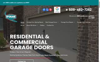 Spokane Overhead Door Co of Liberty Lake website