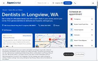 Aspen Dental - Longview website