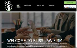Bliss Law Firm website
