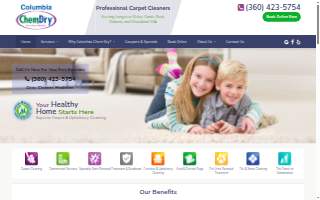 Columbia Chem-Dry Carpet Cleaning Services website