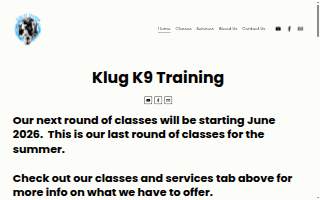 Klug K9 Training website