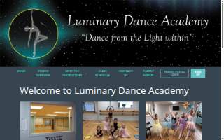 Luminary Dance Academy website