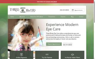 Three Rivers Eye Care of Longview website
