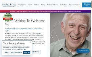 Aegis Living Lynnwood website
