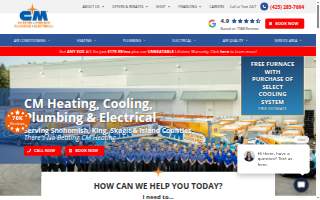 CM Heating of Everett website