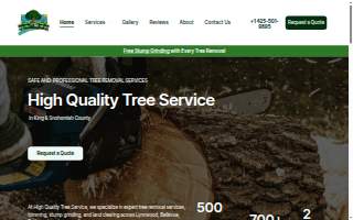 High Quality Tree Service website
