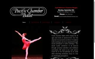 Pacific Chamber Ballet website