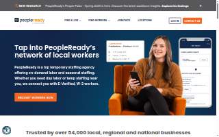 PeopleReady Skilled Trades website