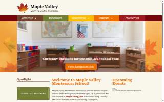 Maple Valley Montessori website