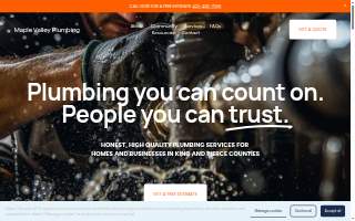 Maple Valley Plumbing website