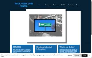 Rock Creek Lube Center website