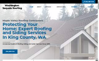 Washington Sequoia Roofing website