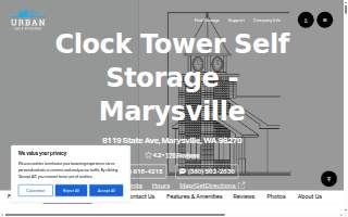 Clock Tower Self Storage - Marysville website