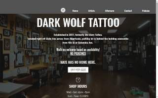 Dark Wolf Tattoo website