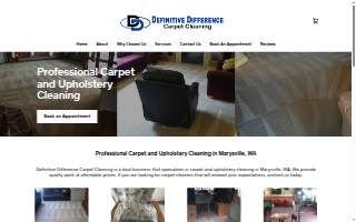 Definitive Difference Carpet Cleaning website