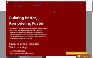 Hunting Construction website
