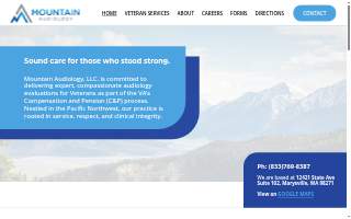 Mountain Audiology website