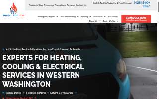 Product Air Heating, Cooling, and Electric website