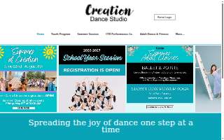 Creation Dance Studio website