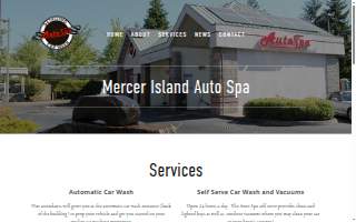Mercer Island Auto Spa website