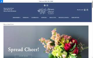 Mercer Island Florist website