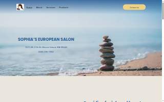 Sophia's European Salon website