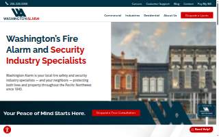Washington Alarm of Mercer Island website