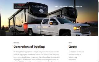 Boerboom Trucking website