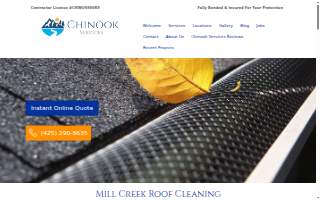 Chinook Services of Mill Creek website