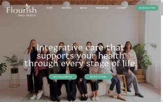 Flourish Family Medicine website