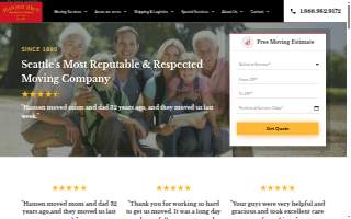 Hansen Bros. Moving & Storage of Mill Creek website