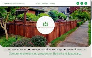 NW Fencing Construction of Bothell website
